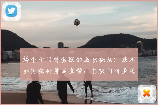 矮个子门将索默的成功秘诀：技术如何弥补身高劣势，打破门将身高偏见